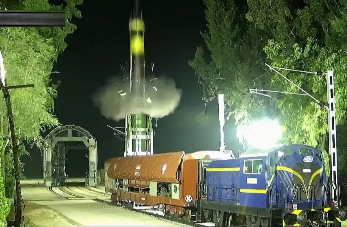 DRDO Successfully Tests Rail-Based Launch of Agni-Prime Missile