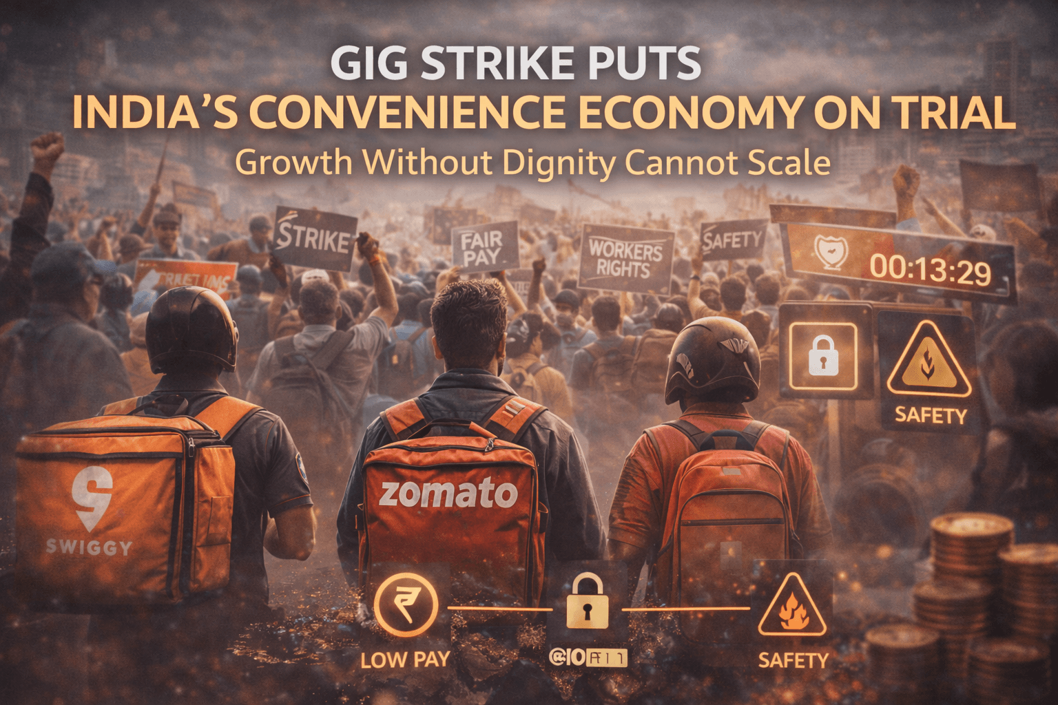 Gig Strike Puts India’s Convenience Economy on Trial